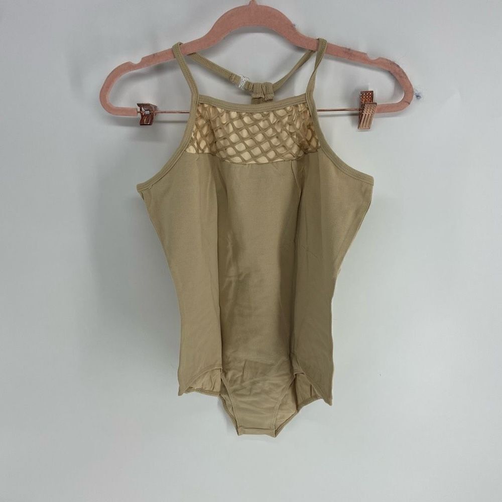 Arshiner Women's Tan Halter Back Sleeveless Bodysuit Size XL NWT